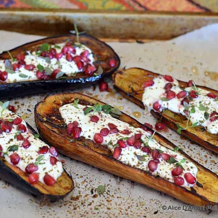 eggplant with buttermilk sauce