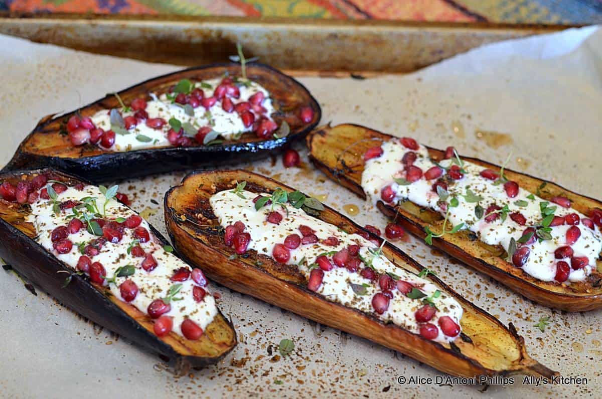 eggplant with buttermilk sauce