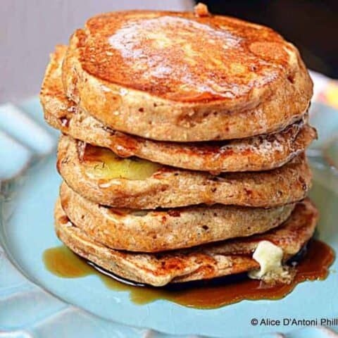 Buckwheat Buttermilk Banana Pancakes