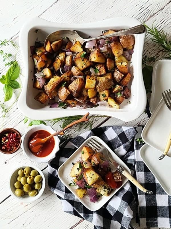 Purple Potatoes with Rosemary and Olives Recipe, Food Network Kitchen