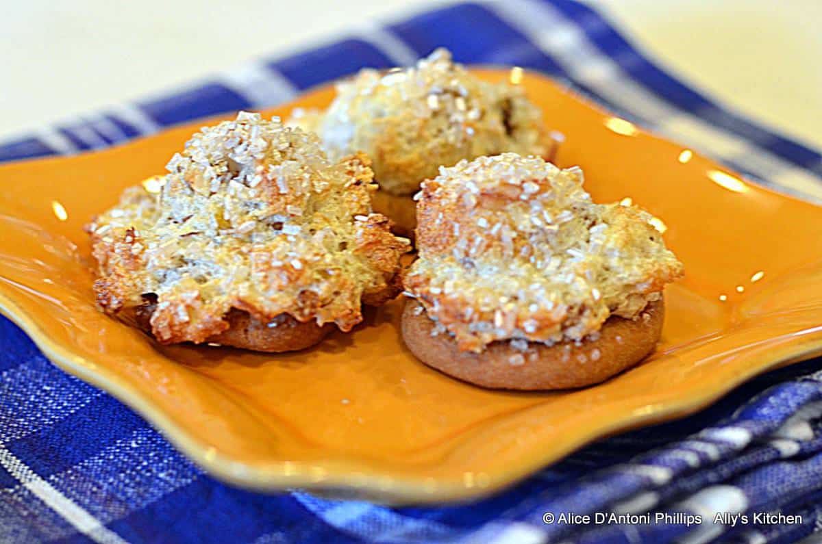 Raisin Almond Cookie Puffs