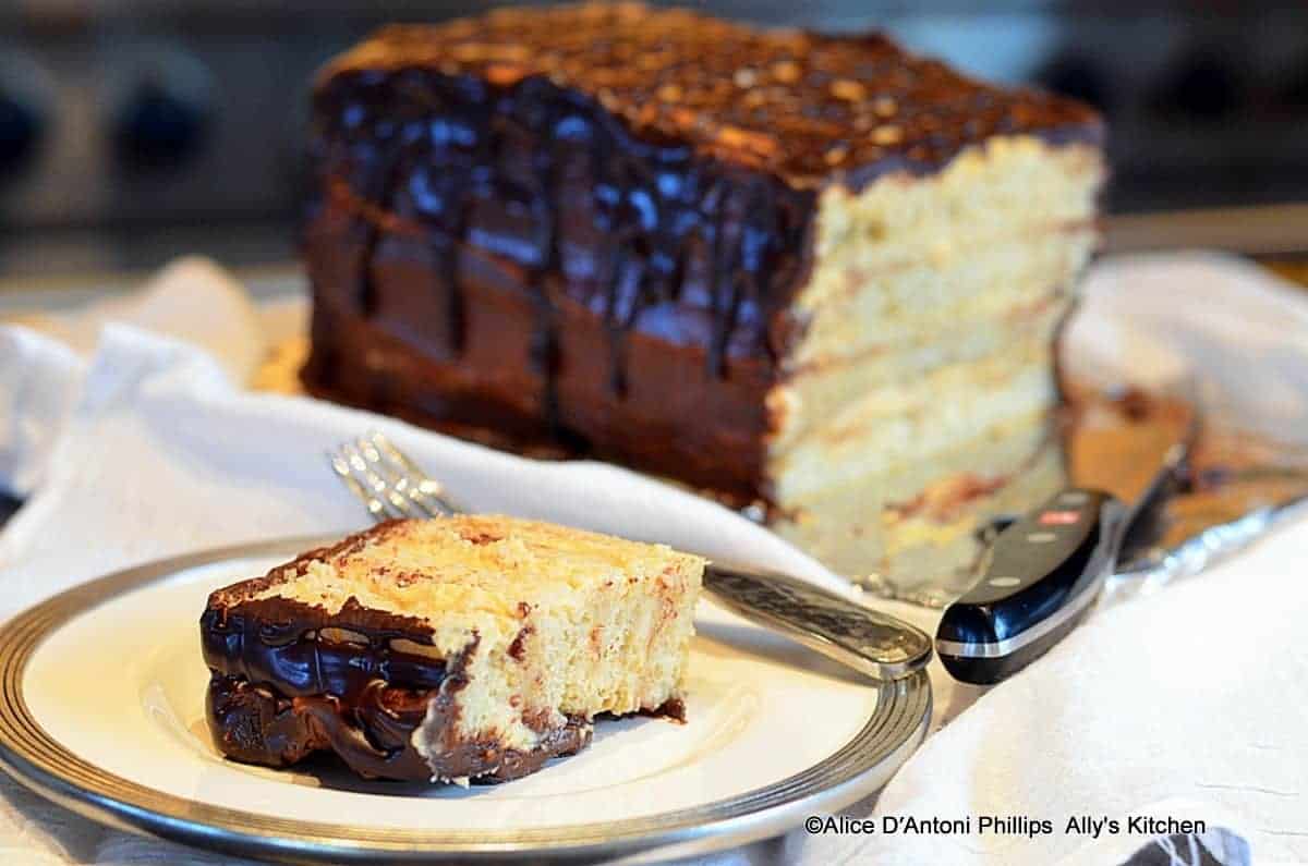 Four-Layer Boston Cream Cake