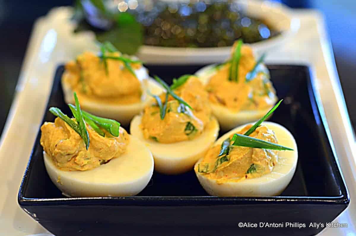 Wicked Smokey Bacon Deviled Eggs