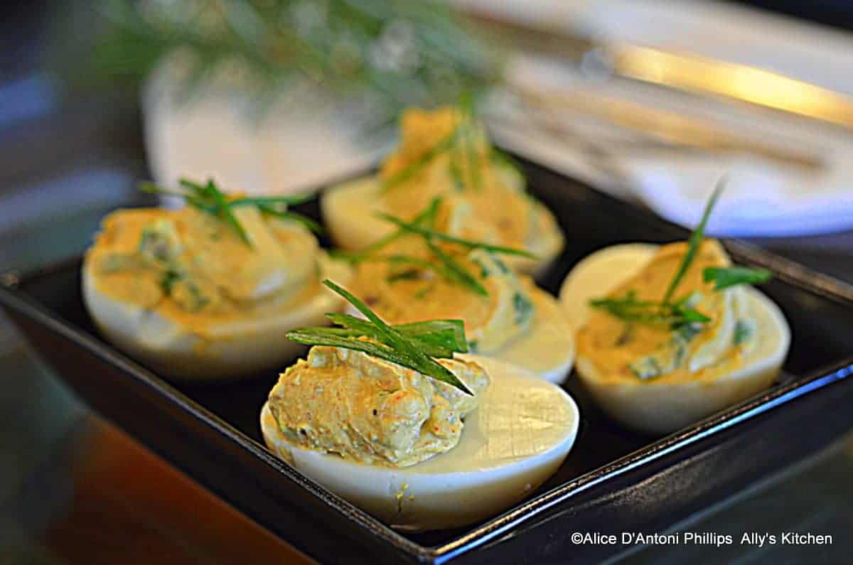 Wicked Smokey Bacon Deviled Eggs