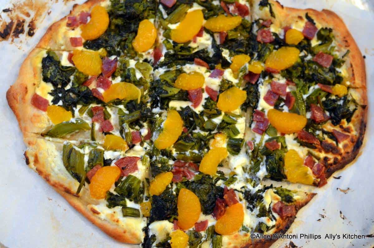 Broccolini Mandarin Orange Pizza