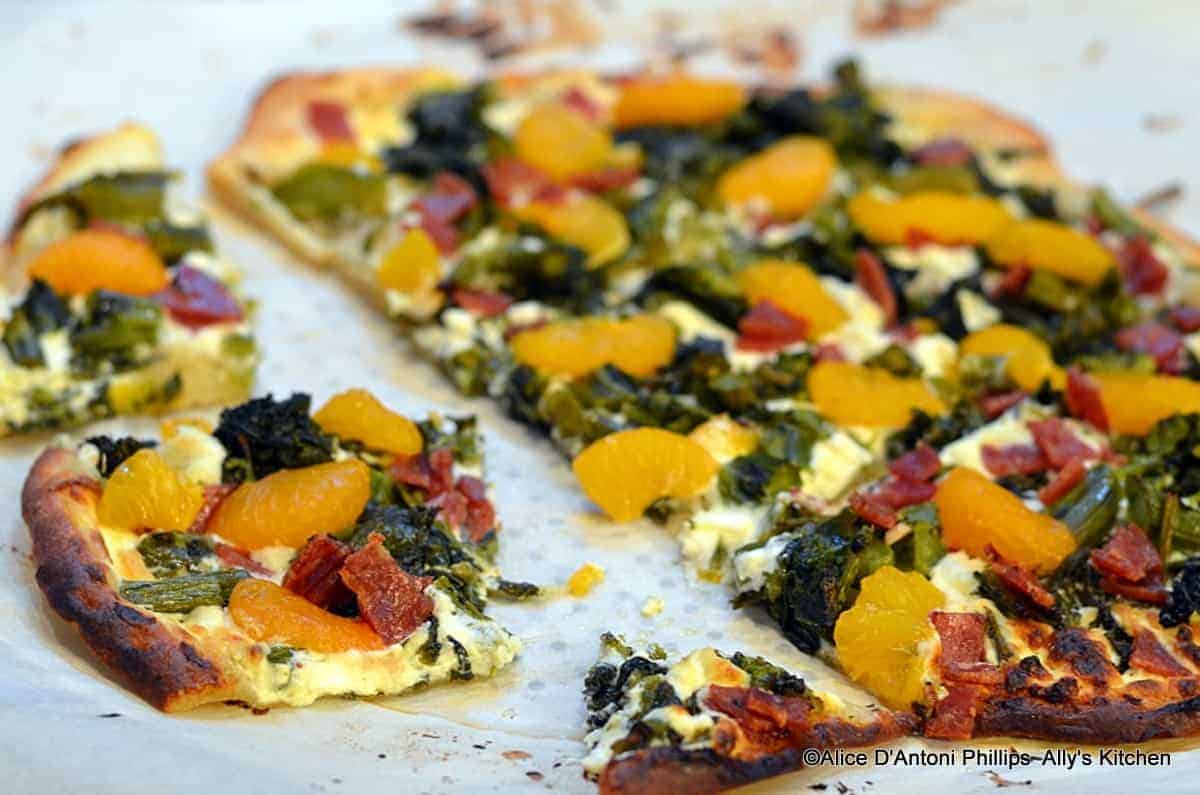 broccolini mandarin orange pizza|pizza recipes|ally's kitchen