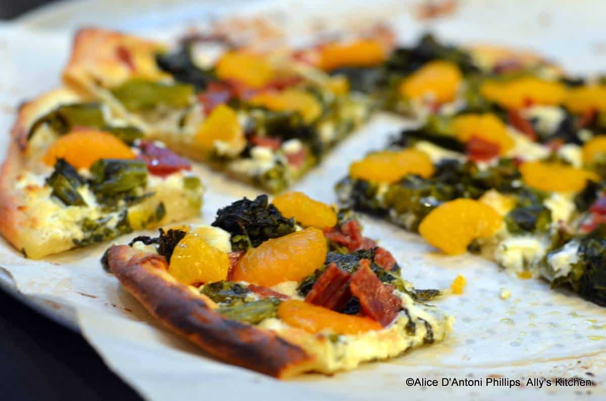 Broccolini Mandarin Orange Pizza