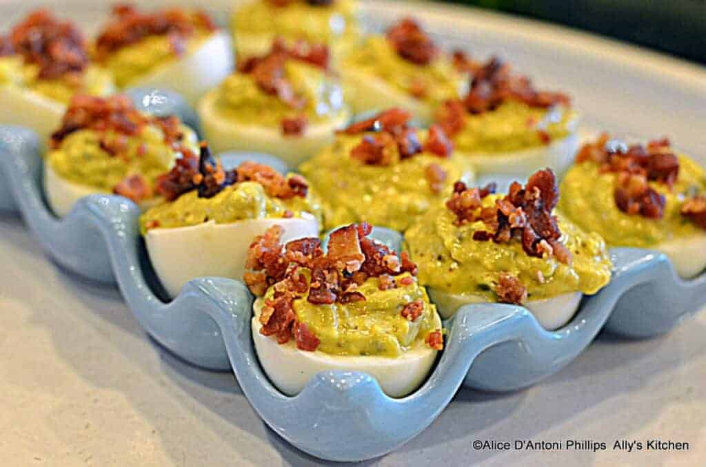 Spicy Jalapeno Bacon Deviled Eggs