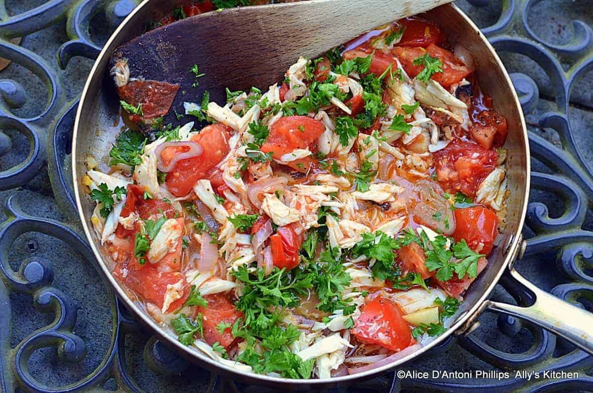 Fresh Crab & Campari Tomatoes