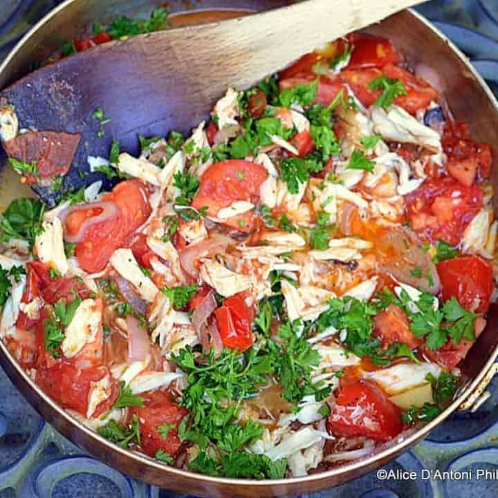 Fresh Crab & Campari Tomatoes