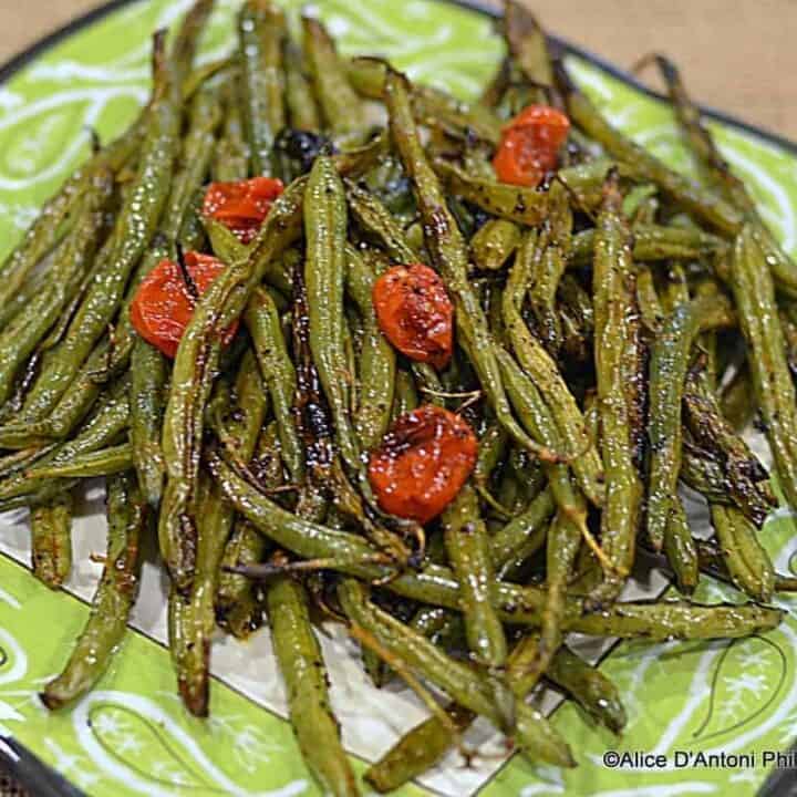 Charred & Roasted Fresh Green Beans