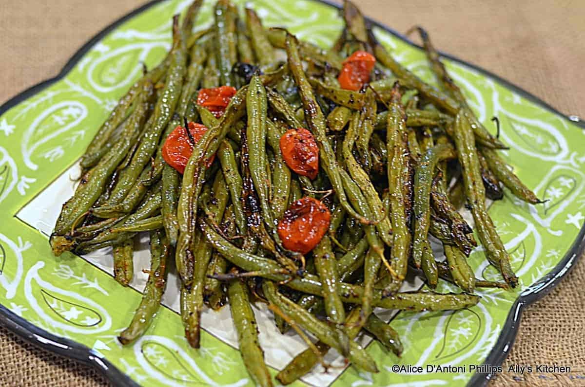 Charred & Roasted Fresh Green Beans