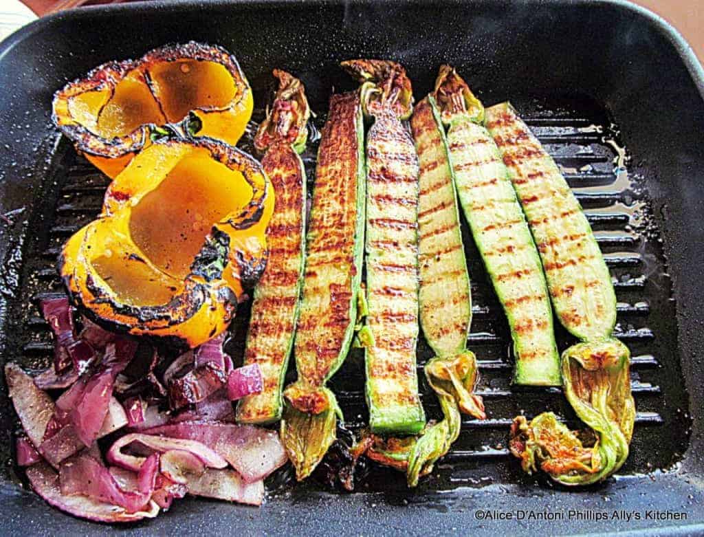 pan grilled vegetables