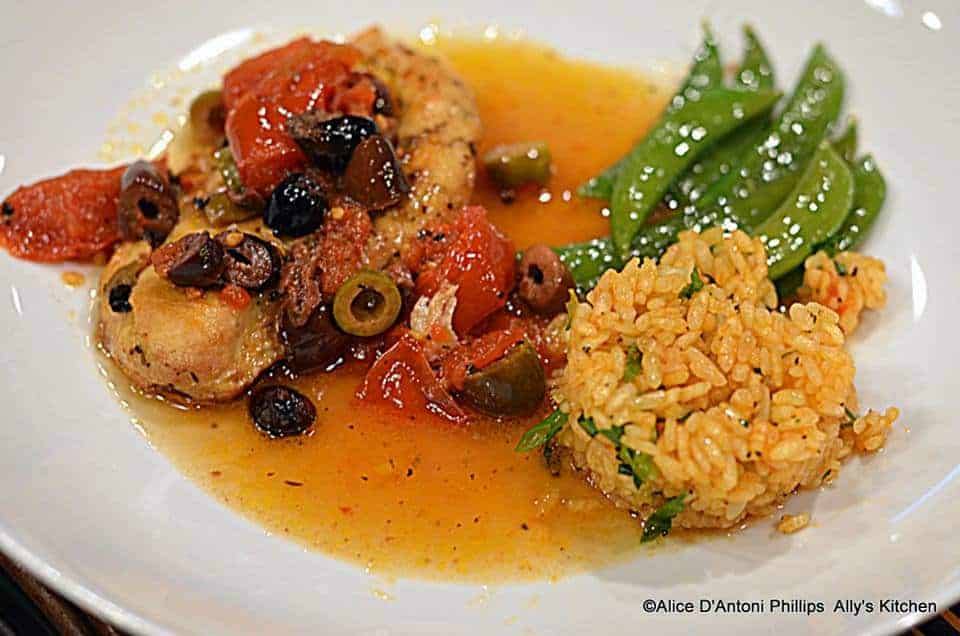 Cumin-Infused Pan Seared Chicken with Fresh Tomatoes & Olives