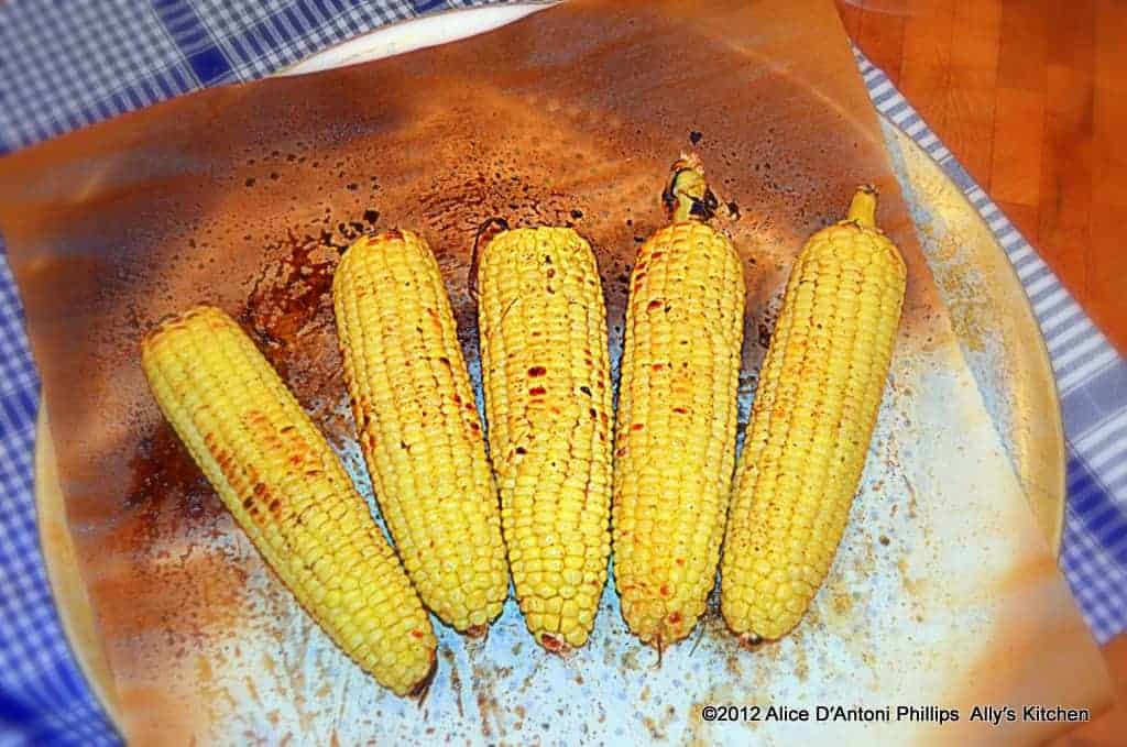 Cumin & Ancho Chili Oven Roasted Corn on the Cob