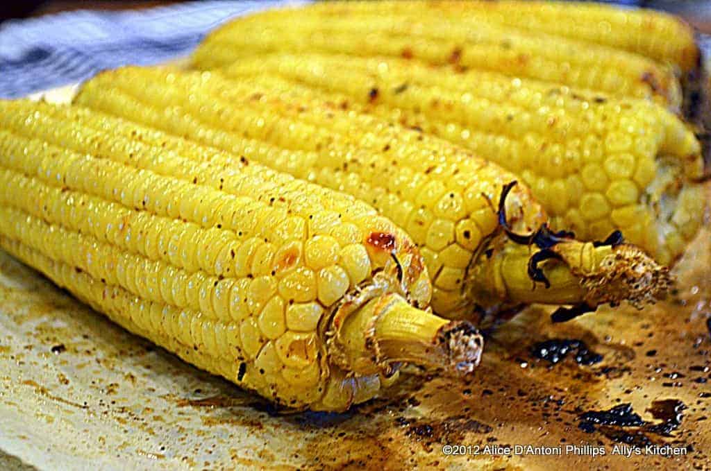 Cumin & Ancho Chili Oven Roasted Corn on the Cob