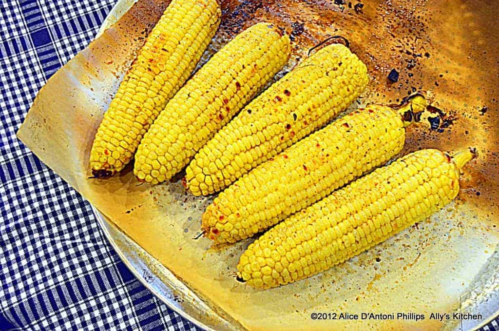 Cumin & Ancho Chili Oven Roasted Corn on the Cob