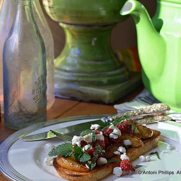 Grilled Fruit Sourdough French Toast