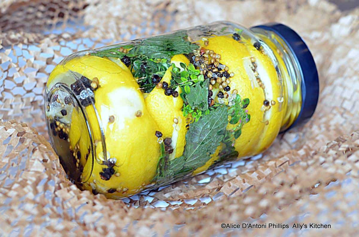  Preserved Lemons with Fresh Mint & Lemon Thyme