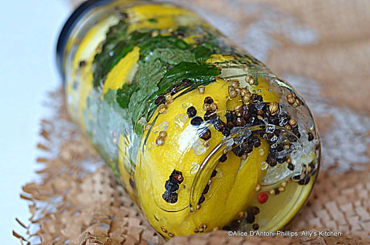  Preserved Lemons with Fresh Mint & Lemon Thyme