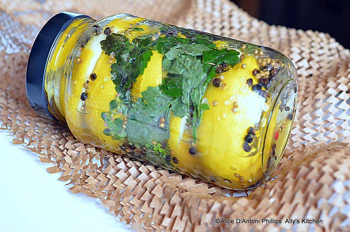 Preserved Lemons with Fresh Mint & Lemon Thyme