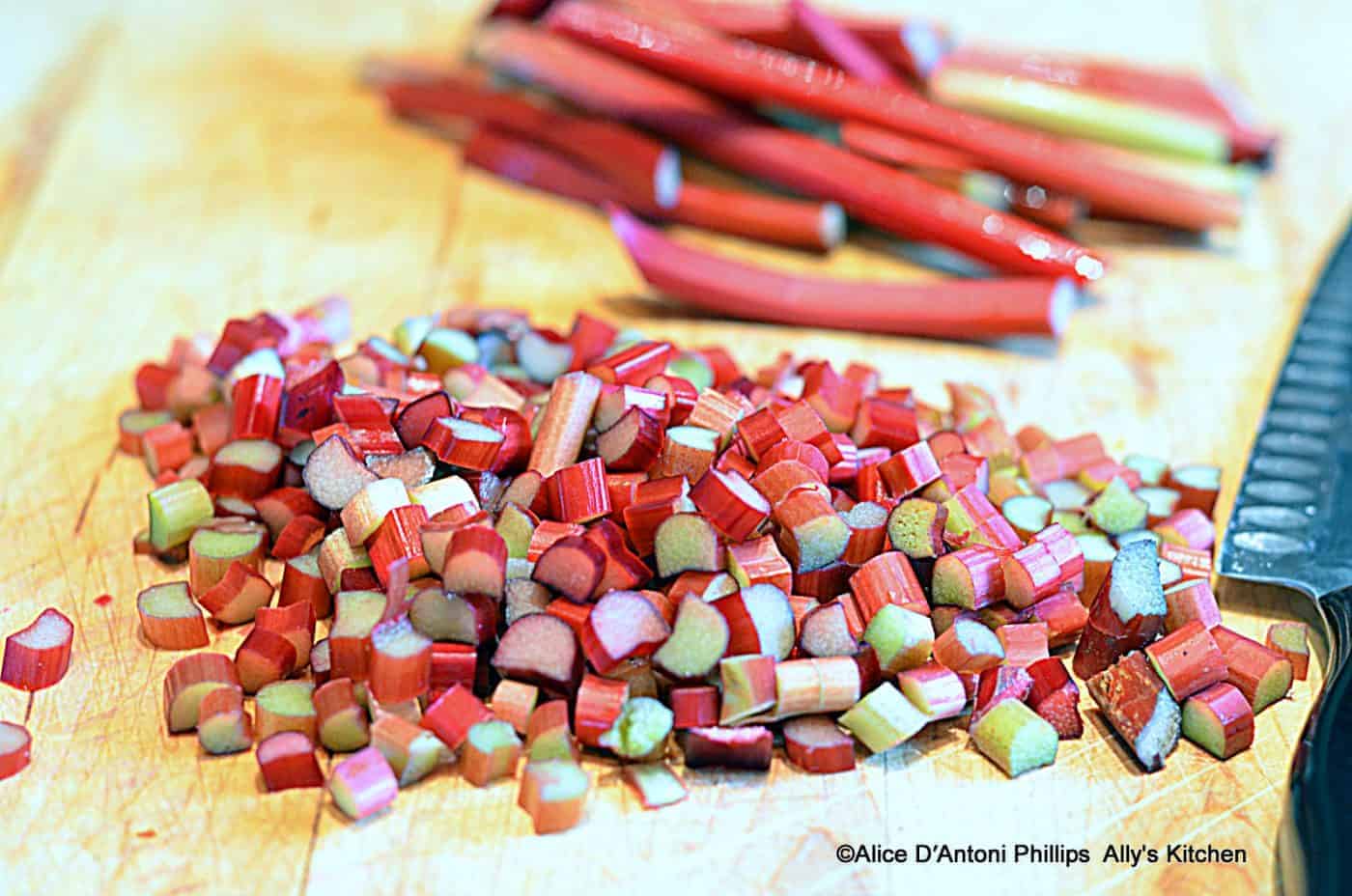 Rhubarb Raspberry Lemon Mint Sauce