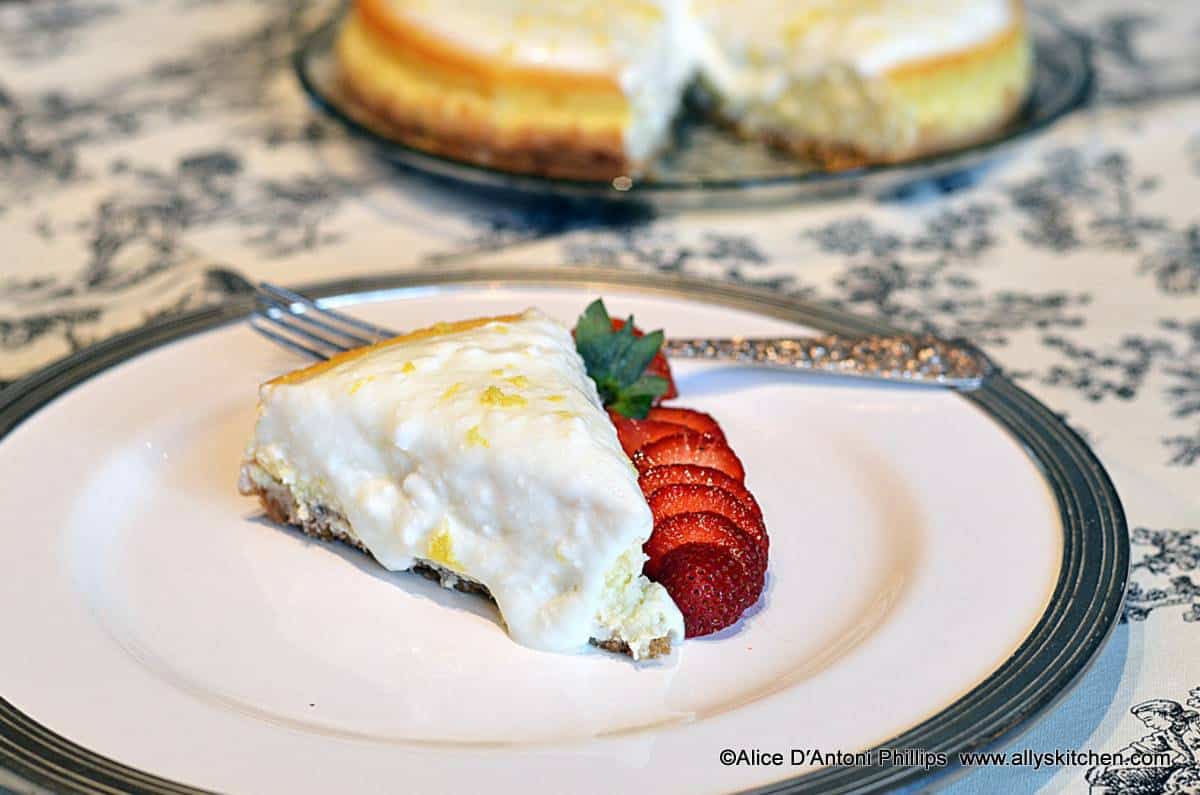 Lemon Cottage Cheesecake