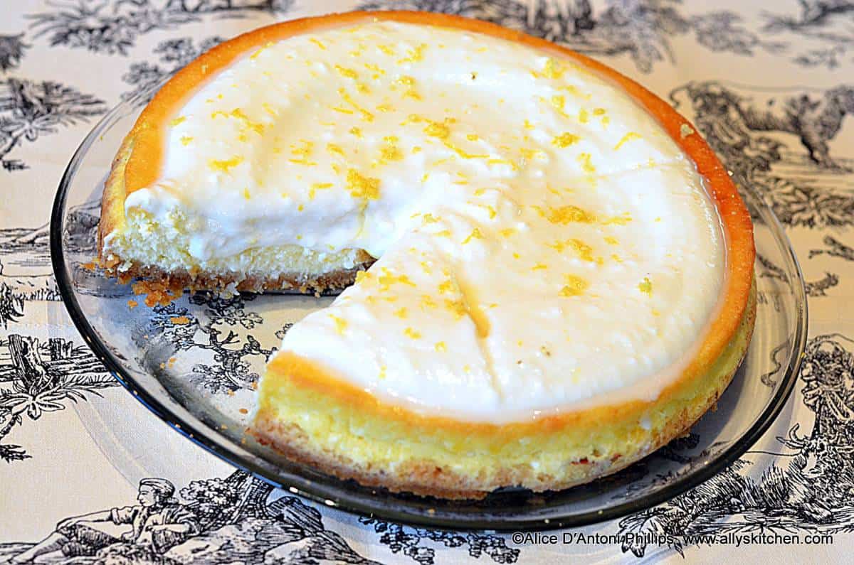 Lemon Cottage Cheesecake