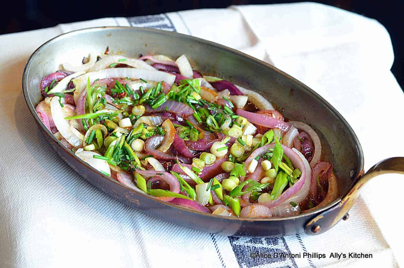 Ginger Teriyaki Onion Medley