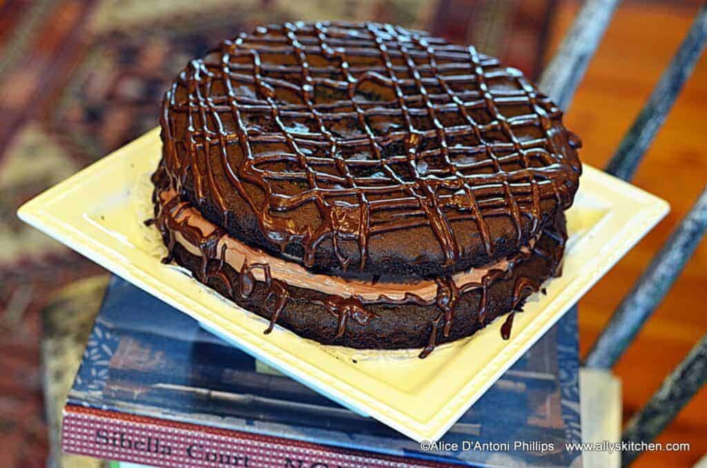 Chocolate Whipped Crème Filled Tart Cake