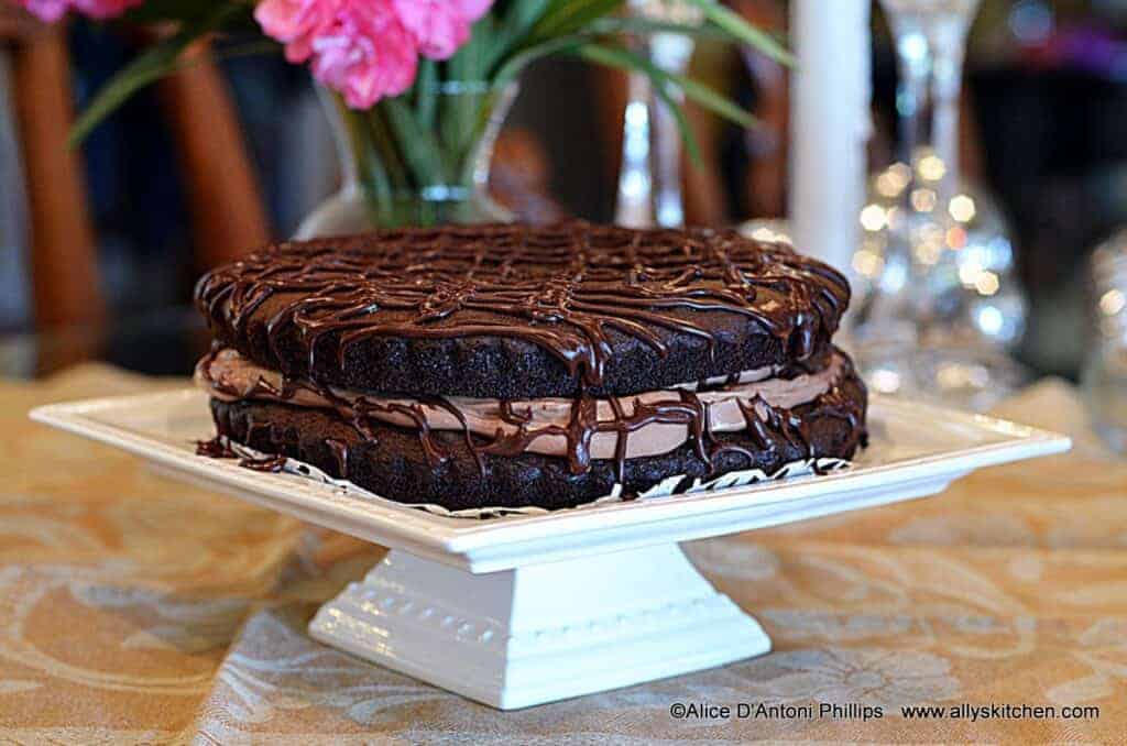 Chocolate Whipped Crème Filled Tart Cake