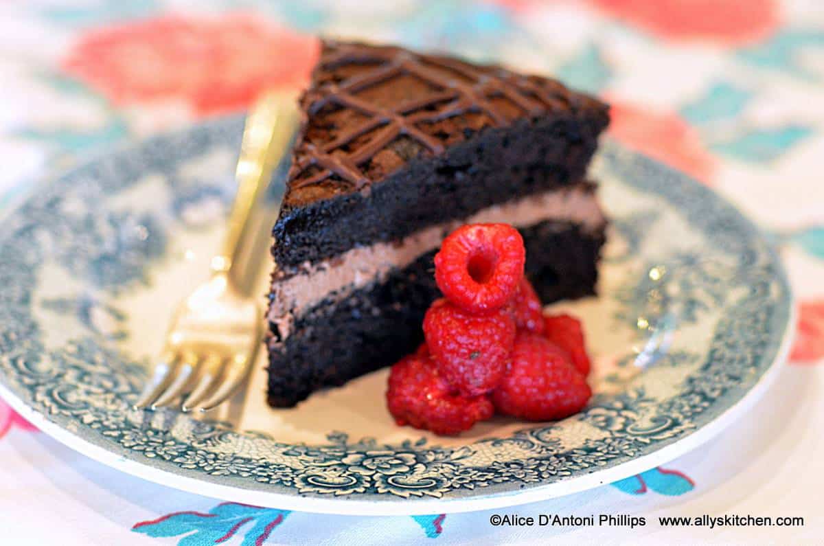 Chocolate Whipped Crème Filled Tart Cake