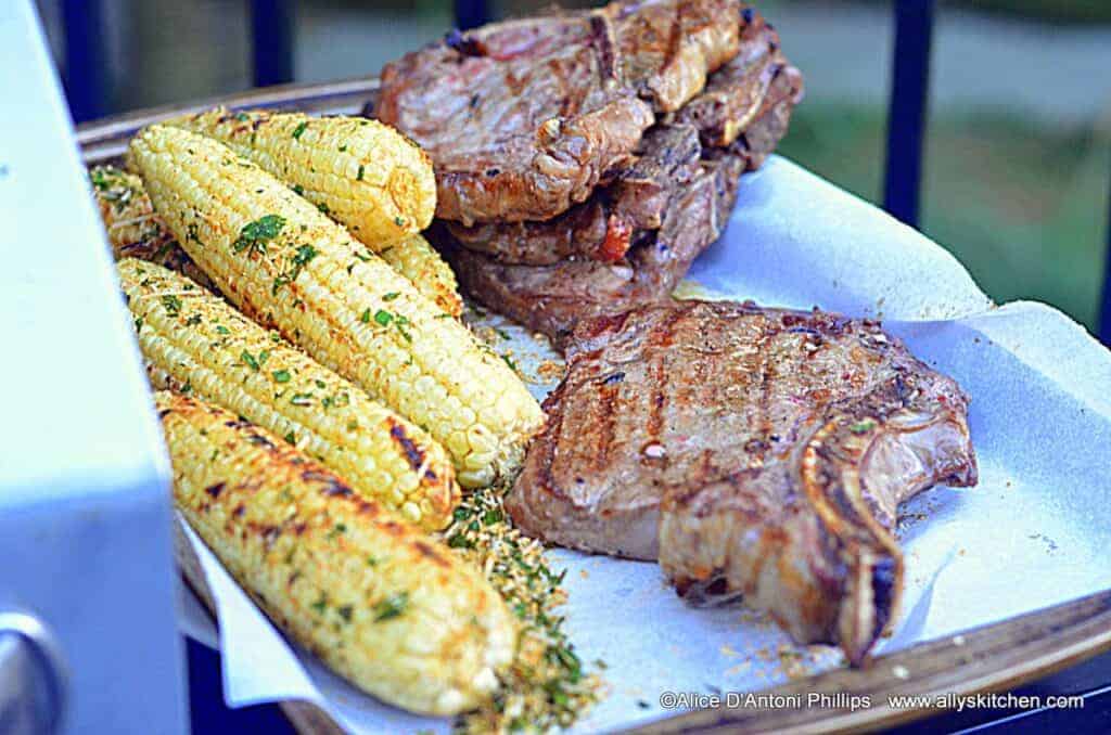 Smoked Corn on the Cob with Herbs