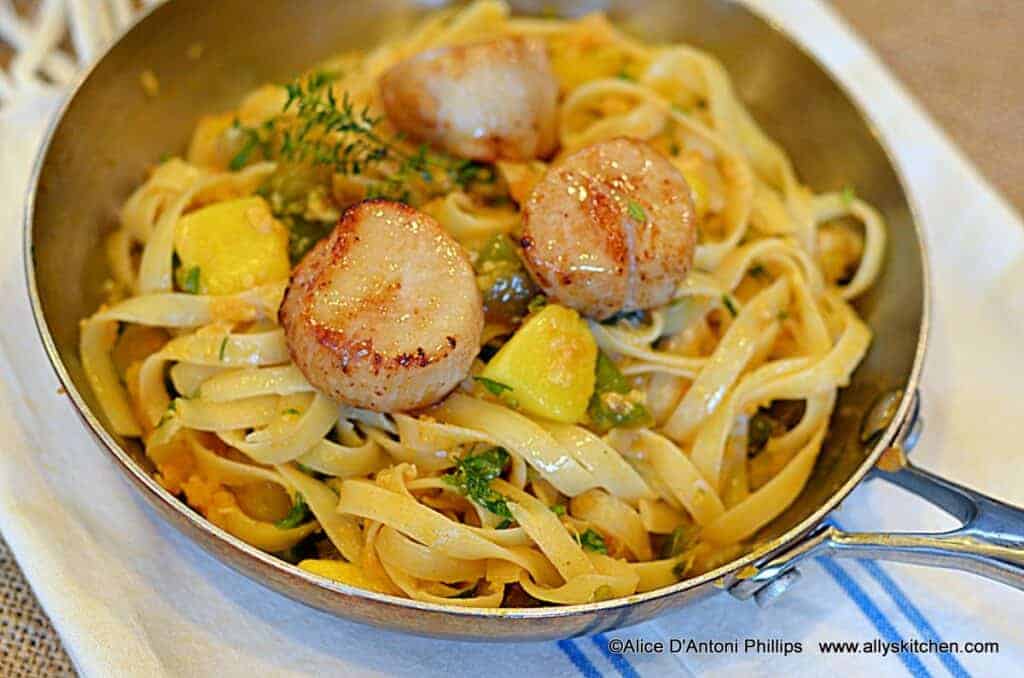 pan seared scallops