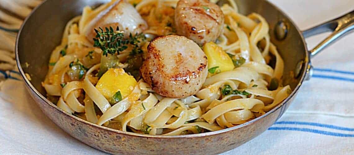 pan seared scallops