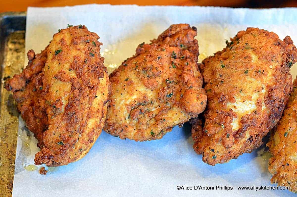 Buttermilk Crunchy Spicy Herb Chicken Breasts