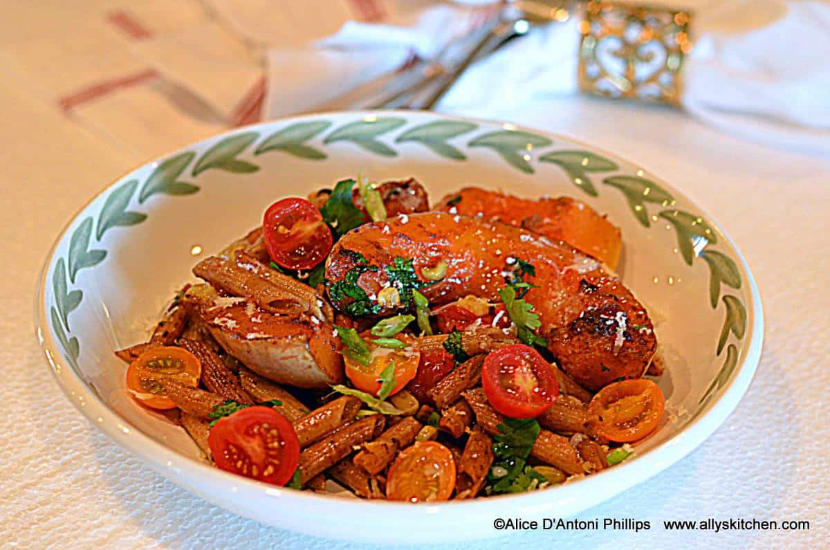 Butternut Squash & Corn Whole Wheat Pasta