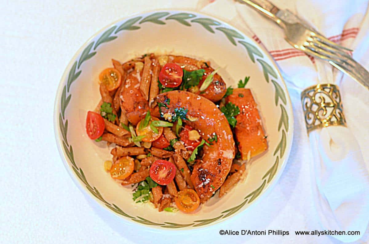 Butternut Squash & Corn Whole Wheat Pasta