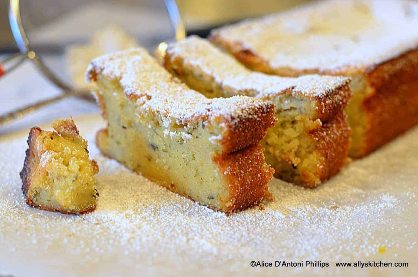 Lemon Fresh Herb Pudding Cake