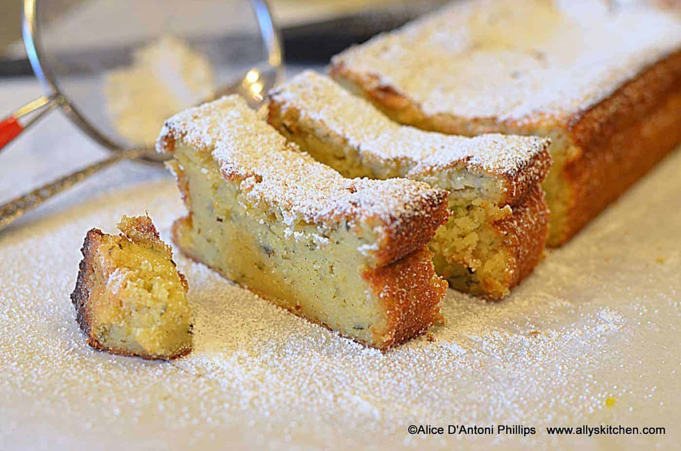 Lemon Fresh Herb Pudding Cake