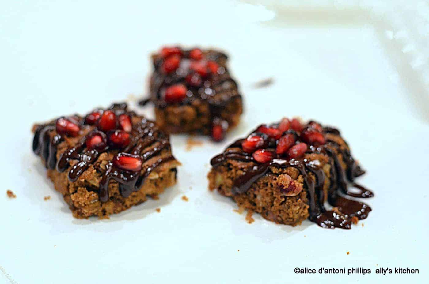 Bourbon Chocolate & Pomegranate Cake YummmeeZ