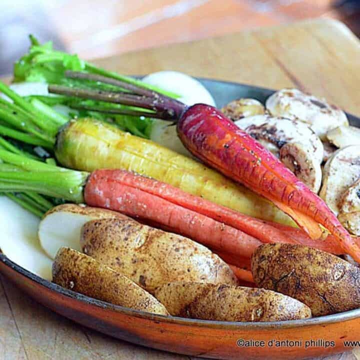 ~roasted caramelized farm veggies~