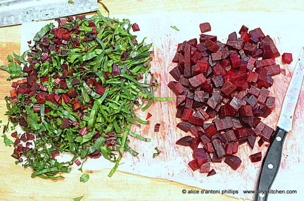 ~beet mint ricotta salad~