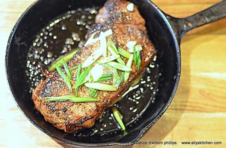 cast iron skillet new york strip steak | steak recipes | new york strip ...