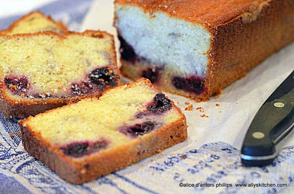 dark cherry yogurt poundcake