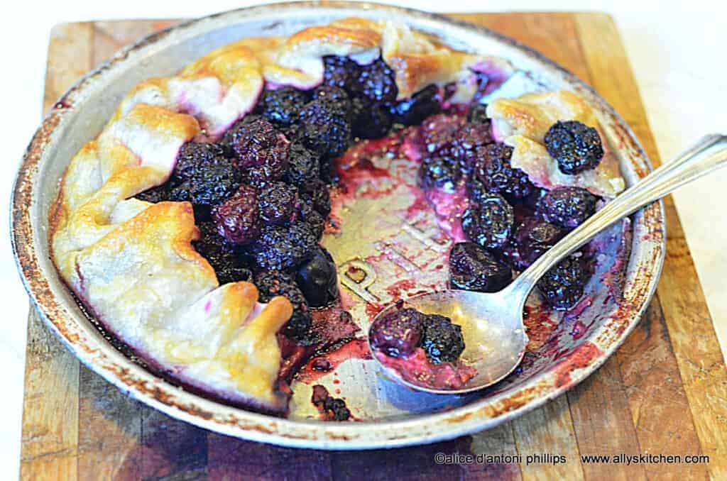 cherry & blackberry galette