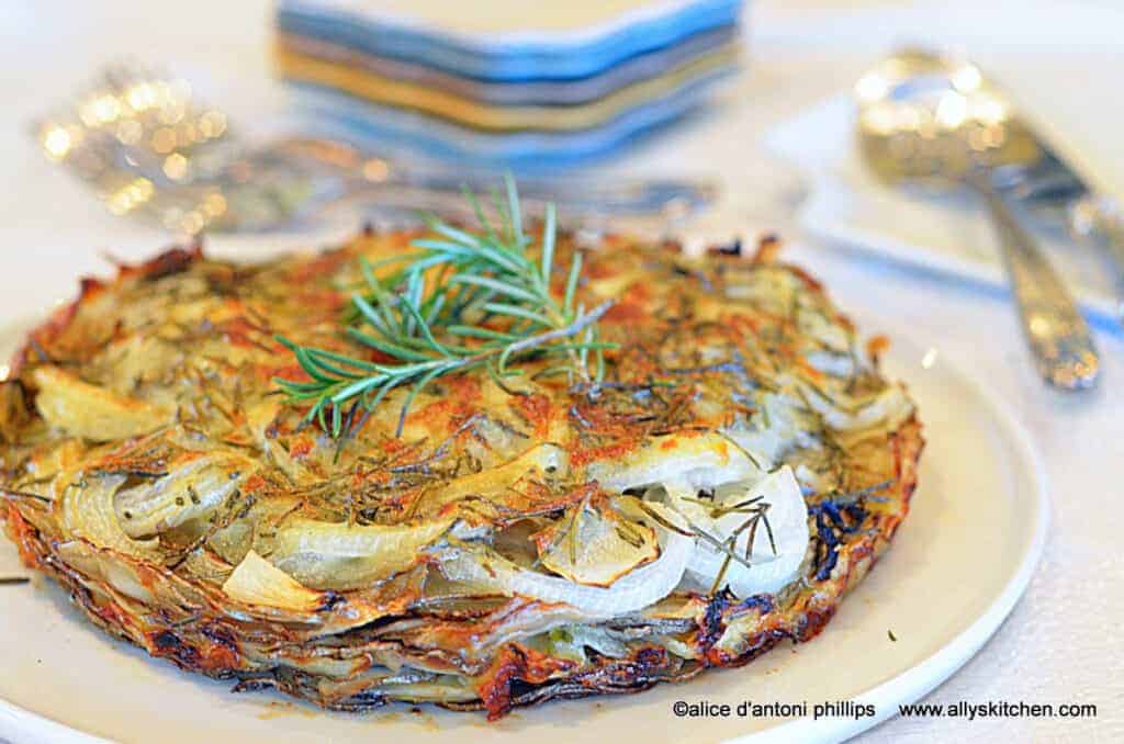 ~potato fennel onion tart~