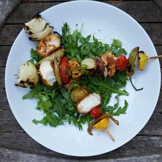 ~old bay cod veggie skewers~