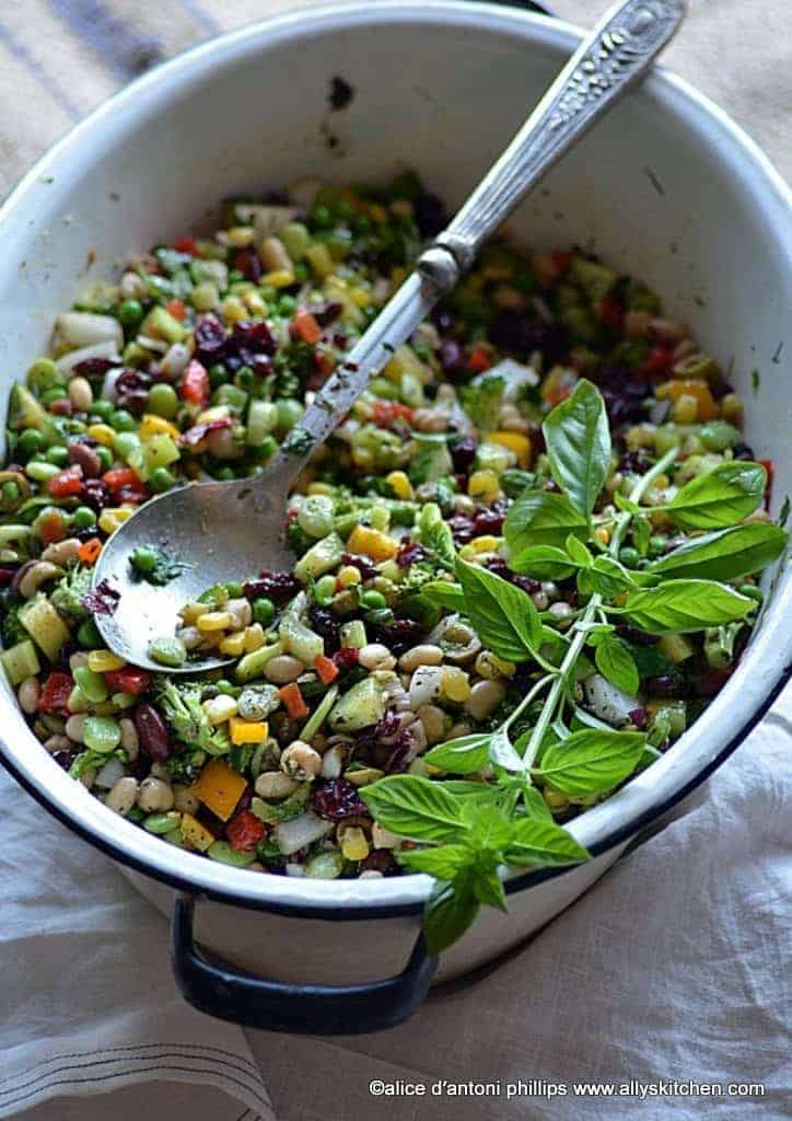 spicy bean salad