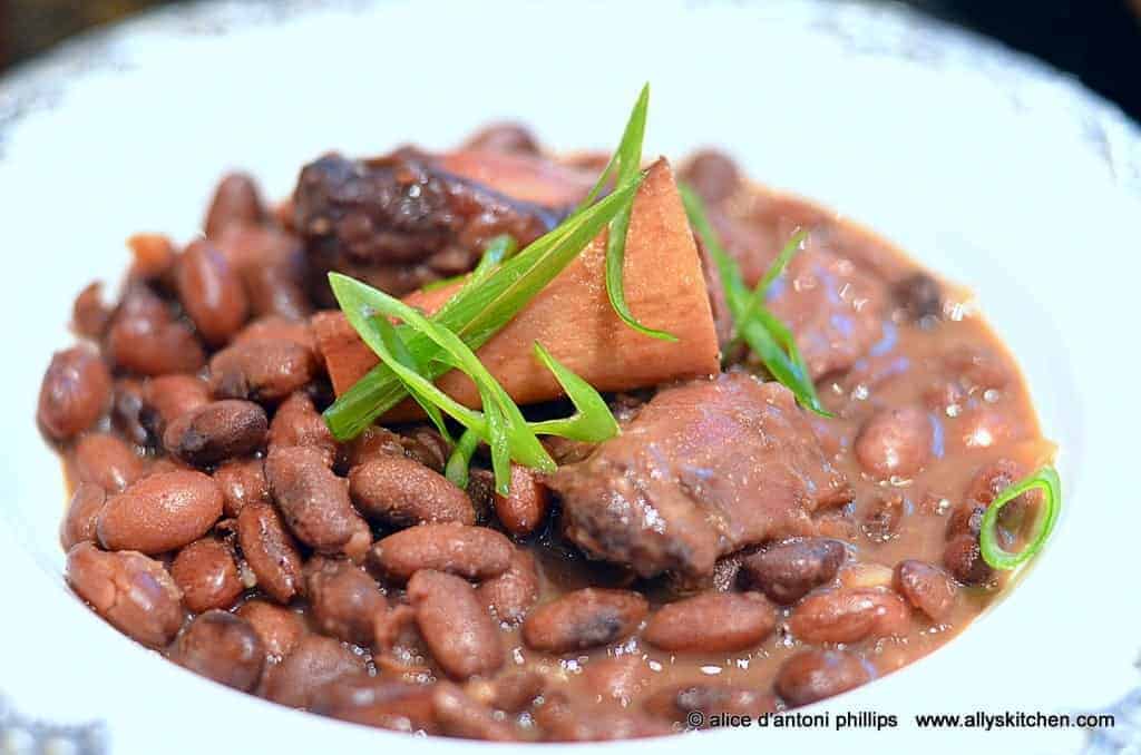 bourbon ham shank cranberry beans | cranberry beans recipe | beans